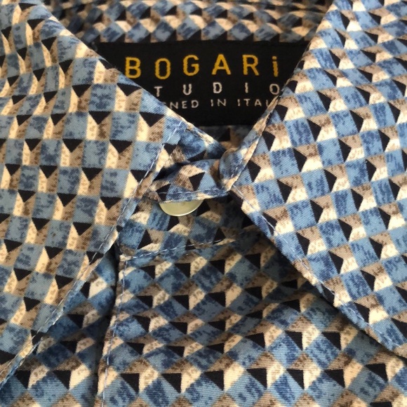 Bogari Studio Mens Med Rayon Shirt Long Sleeve - Picture 5 of 7